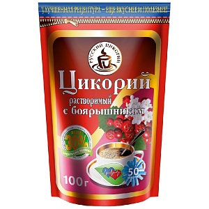 Цикорий РУССКИЙ ЦИКОРИЙ порошкообразный с БОЯРЫШНИКОМ /дойпак/ 100г*12