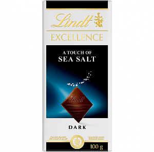 Шоколад LINDT EXCELLENCE Темный с Морской Солью 100г*20