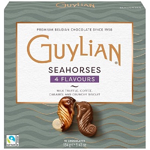 Конфеты GUYLIAN SEAHORSES 4 FLAVOURS Морские коньки ассорти 154г*12