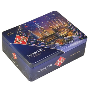 Чай HILLTOP Шкатулка "Волшебный замок" зима (50г.*4) /жесть/ 200г*8