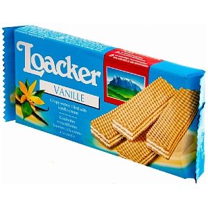 Вафли LOACKER CLASSIC Ваниль 90г*12