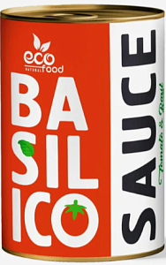 Соус ECOFOOD Basilico томатный c базиликом /жесть/ 420г*6