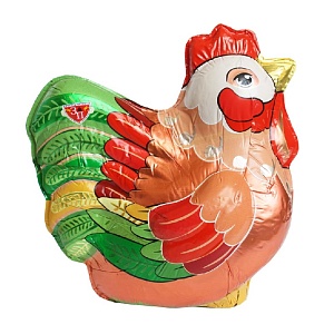 Шоколад фигурный "Петух - Петрович" /гофрокороб/ 150г*6