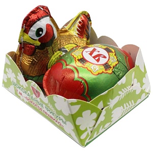Шоколад фигурный ПН-8 "Курочка с яйцом" /гофрокороб/ 50г*33