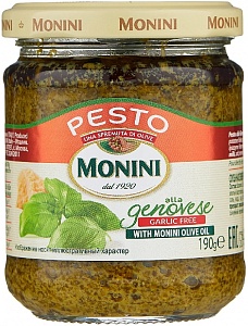 Соус MONINI Песто Genovese без чеснока /стекло/ 190г*12