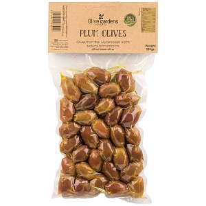 ***Оливки OLIVE GARDENS с косточкой “Дамаскиноэлия” /вакуум/ 330г*10