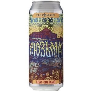 Квас PANZER BREWERY СЮЗЬМА светлый ржаной фильтрованный обеспложенный  /жесть/ 500мл*12