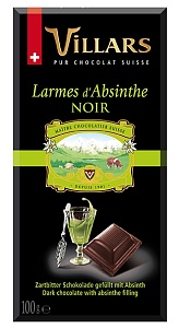 Шоколад VILLARS темный c абсентом 100г*10