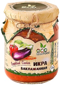 Икра ECOFOOD баклажанная /стекло/ 520г*6