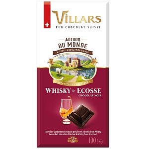 Шоколад VILLARS темный c шотландским виски 100г*10