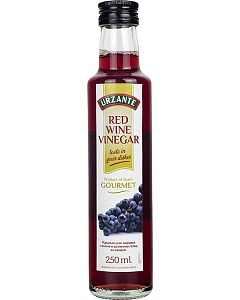 Уксус URZANTE винный красный "Red wine vinegar" /стекло/ 0,25л*12