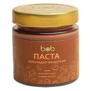 Паста BOB ореховая Шоколадно-фундучная 200г*6