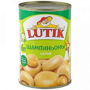 Шампиньоны 10026 LUTIK целые /жесть/ 425мл*12