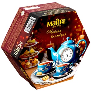 Чай MAITRE DE THE - чайная коллекция (АССОРТИ) пакетированный (48 пак) /картон/ 86,4г*6