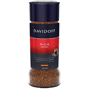 Кофе DAVIDOFF RICH AROMA растворимый /стекло/ 100г*6