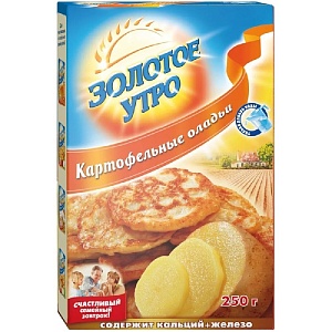 Смесь ЗОЛОТОЕ УТРО Картофельные оладьи /картон/ 250г*24