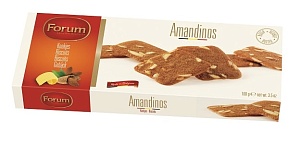 Печенье FORUM сдобное миндальное печенье AMANDINOS /картон/ 100г*12