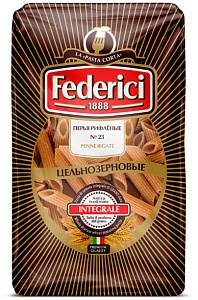 Макаронные изделия FEDERICI №023 цельнозерновые Перья рифленые 400г*30