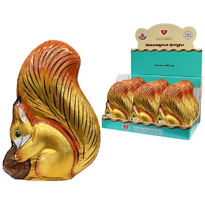 Шоколад фигурный "Белочка" /шоубокс/ 90г*12