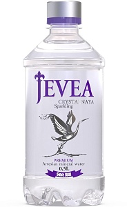 Вода JEVEA Premium газированная /пэт/ 0,5л*12