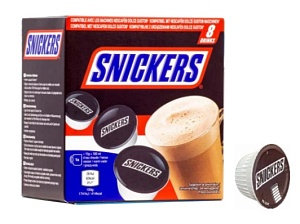 Горячий шоколад Snickers в капсулах (совместимо с Dolce Gusto, 8 капсул) 120г*5