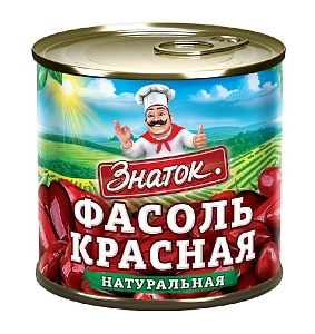 Фасоль ЗНАТОК Красная натуральная /жесть/ 400г*12