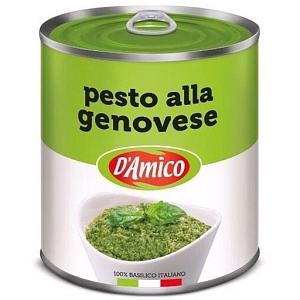 Соус Песто D`Amico "Pesto alla Genovese" на основе подсолнечного масла /жесть/ 800г*6