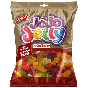 ВЫВОД Жевательный мармелад EVIZA JoJo Медвежата со вкусом фруктов (шоубокс) 80г*12