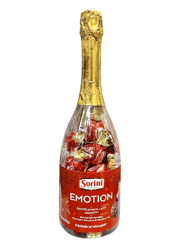Конфеты SORINI "EMOTION CHRISTMAS BOTTLE" ассорти пралине из молочного шоколада с ореховой начинкой и злаками /пластик/ 270г*6 Конфеты SORINI "EMOTION CHRISTMAS BOTTLE" ассорти пралине из молочного шоколада с ореховой начинкой и злаками /пластик/ 270г*6