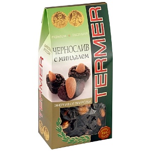 Чернослив TERMER с миндалем /картон/ 250г*16