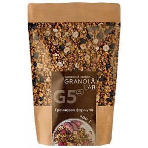 Гранола-мюсли GRANOLA.LAB G5 Гречневая формула 400г*12