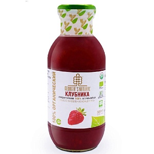 Сок GEORGIA'S NATURAL ORGANIC Клубничный холодный отжим /стекло/ 300мл*20