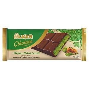 Шоколад ULKER CIKOLATA Дубайский шоколад (шоубокс 6шт) 93г*36