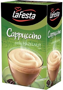 Капучино LA FESTA Кремо Ореховый (12,5г*10шт.) /картон/ 125г*8