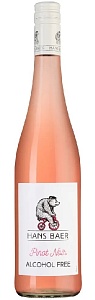 Вино безалкогольное HANS BAER розовое "Pinot Noir" /стекло/ 0,75л*1