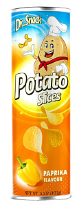 Чипсы Dr.Snack картофельные паприка /туба/ 160г*14