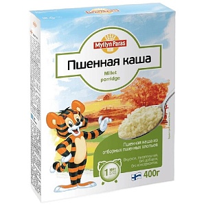 Каша зерновая MYLLYN PARAS ТИГРЕНОК (МП19) Пшенная (хлопья) 400гр*10