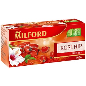 Чай MILFORD Фруктовый Шиповник (20пакетов) 40г*12