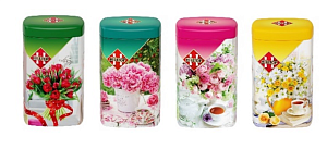 Чай HILLTOP Подарок Цейлона MIX Подарочная /жесть/ 80г*12