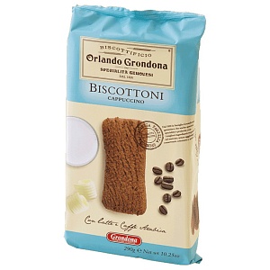 Печенье GRONDONA BISCOTTONI CAPPUCCINO песочное с капучино 290г*6