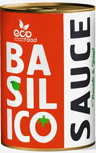 Соус ECOFOOD Basilico томатный c базиликом /жесть/ 420г*12