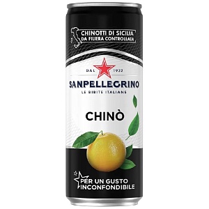 Напиток SANPELLEGRINO CHINO Померанец сокосодержащий газированный /жесть/ 0,33л*24