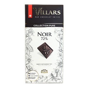 Шоколад VILLARS горький 72% 100г*16