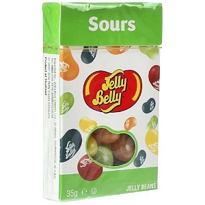 Драже JELLY BELLY SOURS жевательное кислые фрукты /картон/ 35г*48