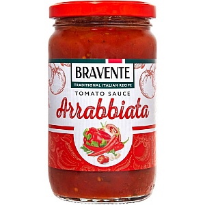 Соус BRAVENTE Tomato ARRABBIATA томатный Арраббьята /стекло/ 360г*8
