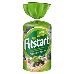 Хлебцы FITSTART рисовые Прованские травы 90г*12