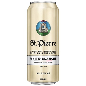 Пивной напиток ST.PIERRE BLANCHE 5.0% /жесть/ 0,5л*24