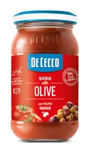 Соус DE CECCO Siciliana томатный c оливками /стекло/ 200г*12
