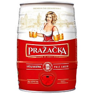 Пиво PRAZACKA светлое 4.0% /жесть/ 5л*2