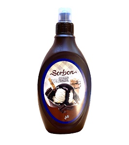 Соус SORBON десертный с какао "Темный шоколад" 500г*12